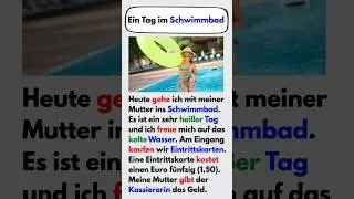 Ein Tag im Schwimmbad #deutsch