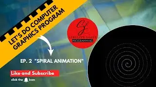How To Draw a Spiral Animation in C (Computer Graphics)