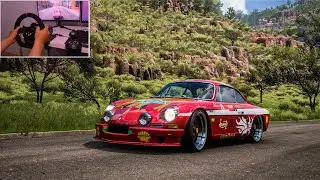 Alpine A110 Driving In Forza Horizon 5 | PXN V10 Steering Wheel Gameplay