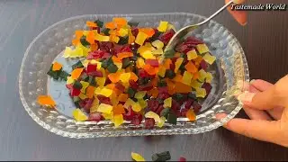 From today you will not throw away the Watermelon peels/ Homemade Tutti Frutti Recipe/ Tutti Frutti