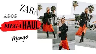 ZARA TRY ON HAUL + MANGO &  ASOS- SHOPPING WITH ME