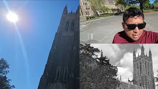 El diablo en Capilla Duke en Durham North Carolina