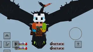 HTTYD Texture pack; Flying TOOTHLESS!!!!! 🖤#httyd #minecraft #toothless #dragons