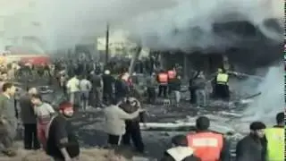Palestinian city "Gaza" bombed by an f-16. plane.©