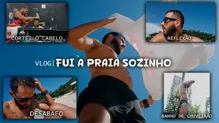 VLOG- FUI À PRAIA SOZINHO- PAZ OU SOLIDÃO?