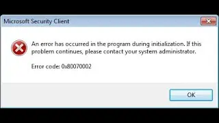 Error: Ошибка 0x80070002 - Код ошибки 0x80070002 возникает во время обновления Windows