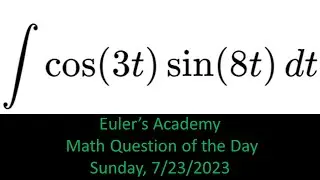 Math Question of the Day: Sunday July 23rd, 2023