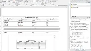 JasperActive Word 2016 Core Lesson 6: Learn 2 Modifying Tables