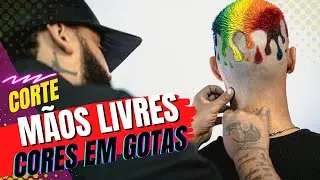 PRODUÇÃO PARA BARBEIROS - CORES EM GOTAS COM 3 BARBEIROS