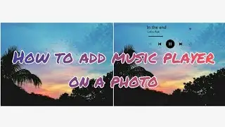 How to add music player on a photo || edit on PicsArt || tutorial for beginners