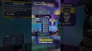 Increase Your Backpack Storage - The Key to Making More Money in the Long Run  #borderlands #gaming