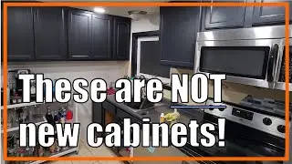 Kitchen renovation on a budget | Reusing old cabinets and salvage finds