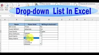 How to Make a Dropdown List in Excel