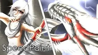 White Fatalis - Fall of an Elder Dragon [SpeedPaint]