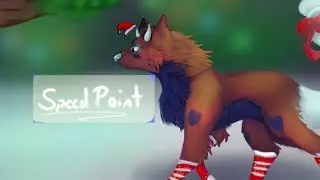Festive Forest (fox Speedpaint) gift