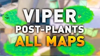 BEST VIPER Post-Plant Lineups on ALL MAPS (2021) - Viper Snake Bite Lineups Guide