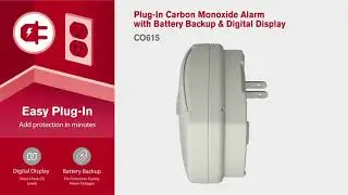 Plug-In Carbon Monoxide Detector with Battery Backup | CO615