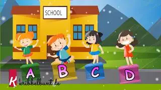 Lernvideos kribbelbunt.de I ABC in Englisch lernen I mit Schulkindern