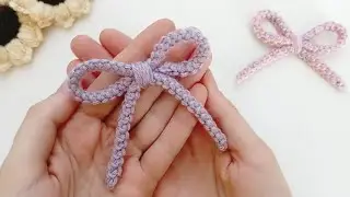 Делаем милый бантик из шнура 