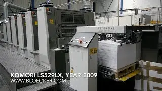 Komori Lithrone LS529-LX, year 2009 - in production