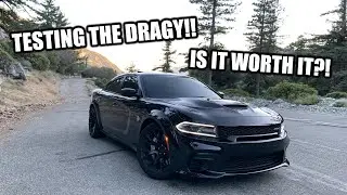 RACING my CHARGER HELLCAT WIDEBODY with the DRAGY!! ROLLING BURNOUTS!!