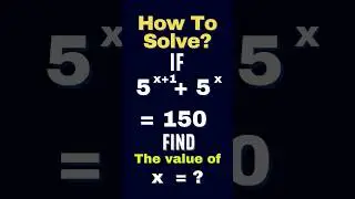 How to solve for X in this exponential equation? #shorts #maths #exponents #mathematics #math #viral