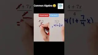 common Algebra 🙂 #maths #mathstricks #viralvideo #trending #shorts #hsmaths