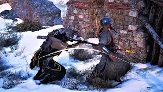 Assassin's Creed Valhalla - Aggressive Stealth Kills & Brutal Combat Gameplay 4K