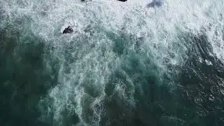 Ocean Waves aerial view