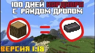 100 ДНЕЙ ХАРДКОРА С РАНДОМНЫМ ДРОПОМ | МАЙНКРАФТ 1.18 100 ДНЕЙ 2