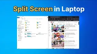 How to Split Screen on Laptop Windows 10 | Laptop me multitasking kaise kare