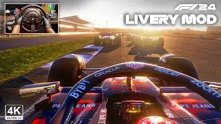 F1 24 Red Bull RB20 Special Livery Silverstone - British GP Steering Wheel Gameplay