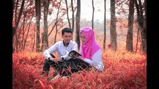 Konsep Preweding sederhana di outdoor