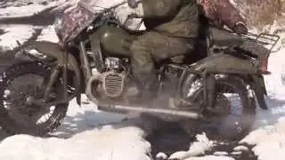 Возможности мотоцикла Урал по настоящему  бездорожью.
