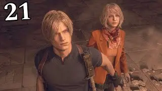 RESIDENT EVIL 4 REMAKE - Gameplay Walkthrough Part 21 - Courtyard Exterior