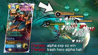 ALPHA NEW GOD MODE BUILD IS INSANE!! ENEMY THINK IM CHEATING😂🤣