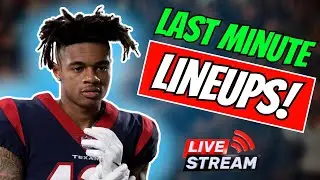 Last Minute Live Stream: Week 1 Fantasy Football Start/Sits