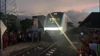 Así se estrena el tren maya.