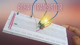 Amazing project using BC547 transistor for Beginners | on breadboard |