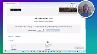 Is the Aptos font not showing up when you make a PDF?