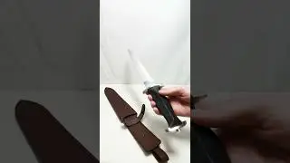 Кинжал немецкий удлинённый с кожаными ножнами - обзор от магазина подарков "Счастливый случай"
