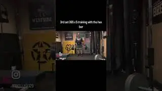 "If you risk nothing, then you risk everything.” Deadlifting 3rd set 365 x 5 with the hex bar.