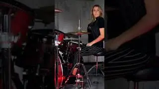 Our sister playing “We Are The Children” on drums! 