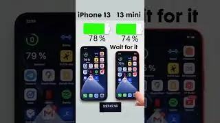 iPhone 13 vs 13 mini Battery Test! Follow for more ✌🏼⬇️