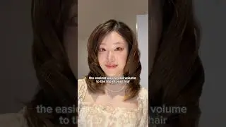 Easy tutorial to add hair volume 💕 curling hair inwards