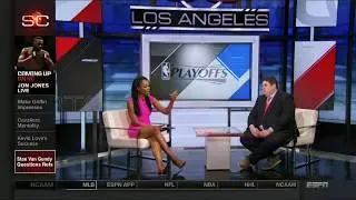 Cari Champion Extra Oiled Legs in Pink Dress | ESPN