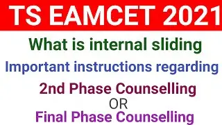 TS EAMCET 2021| Important instructions regarding TS EAMCET 2021 Final phase counselling
