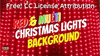 FREE Video Background of Red and Multi LED Christmas Lights - CC 3 License-Zazoo Me