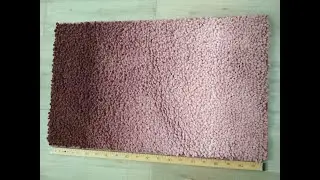 Rug from yarn Alize puffy fine ombre batik