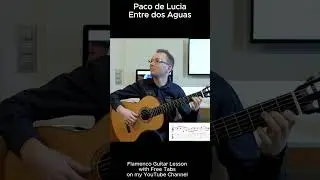 Entre dos Aguas - Paco de Lucia (lesson) #shorts #flamencoguitar #entredosaguas #pacodelucia #guitar